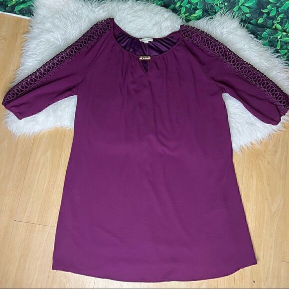 Indigo Rose burgundy casual / party dress plus size 1X - Picture 1 of 11